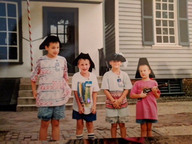 Robert and his siblings on a family vacation. Photo courtesy Sylvia Henry