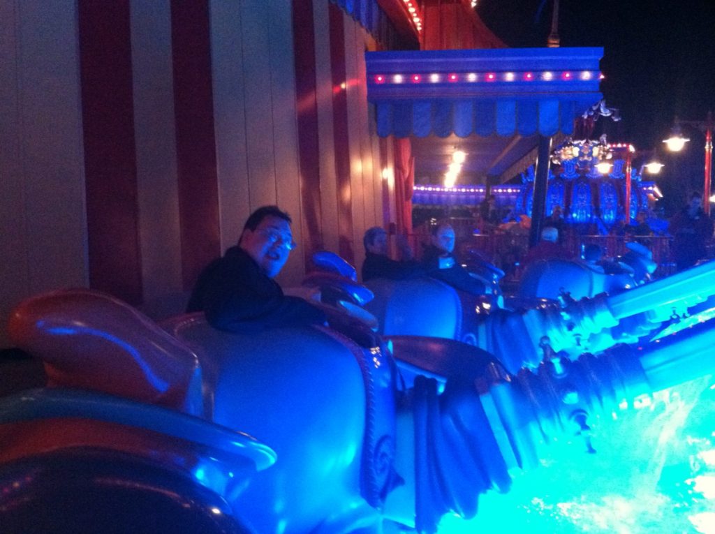 Robert Henry on a ride at the parks. Photo courtesy Sylvia Henry