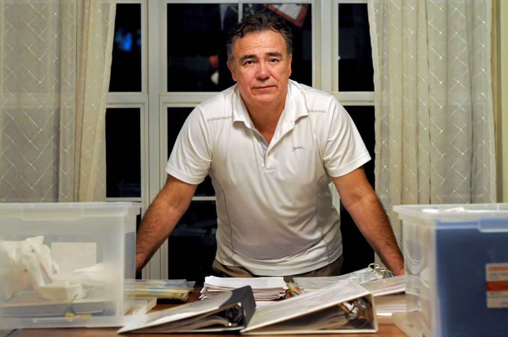 Sean SanRoman says he was fired after his supervisor alleged he acted erratically in a meeting. Photo Isaac Babcock